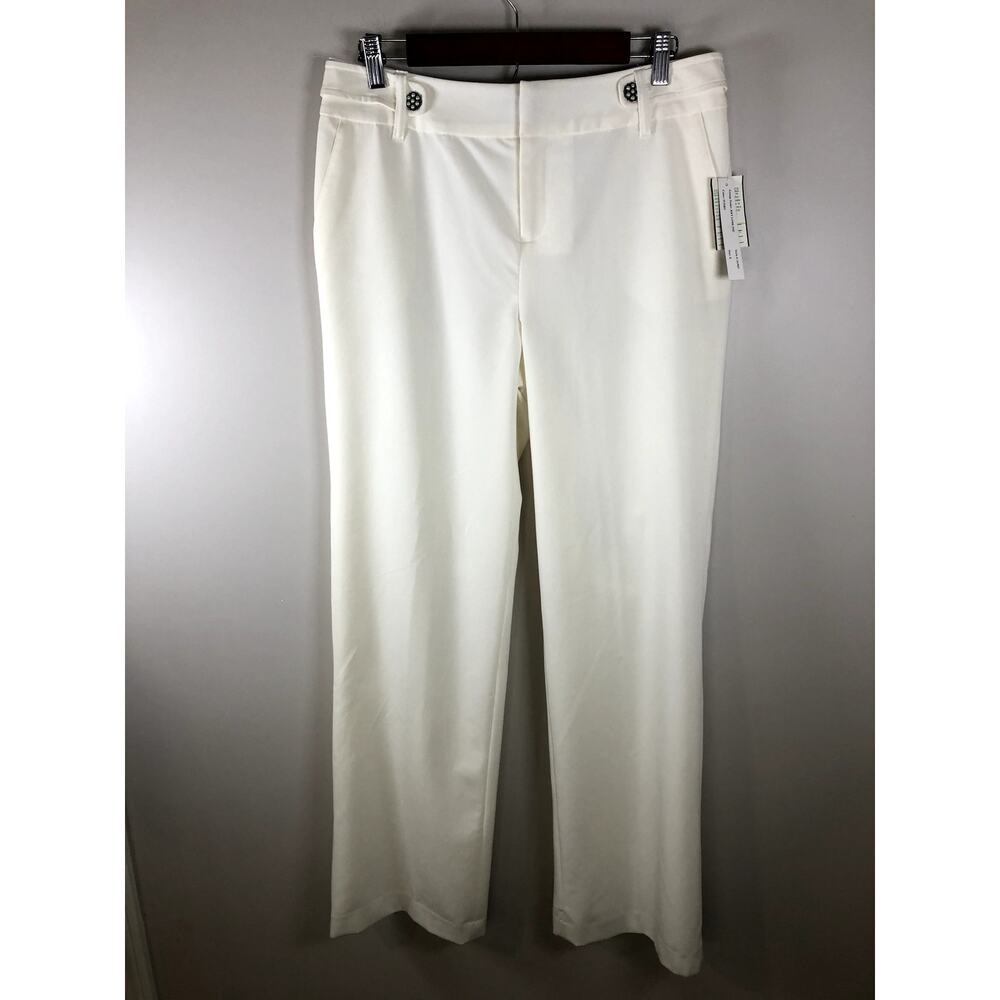 Bob Mackie Women's Pants Size 8 White Polyester